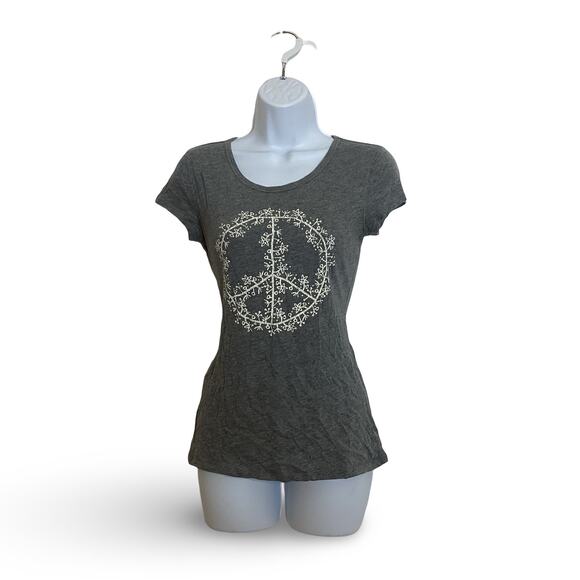 Xhilaration Peace Sign Graphic Tee - Picture 1 of 5